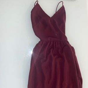 Maxi Dress with side slits and ties in back.